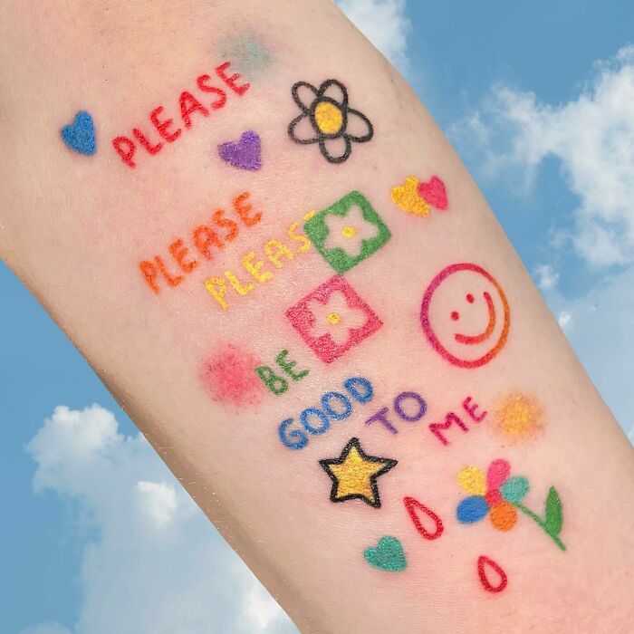 "Please Please Please Be Good To Me" Tattoo