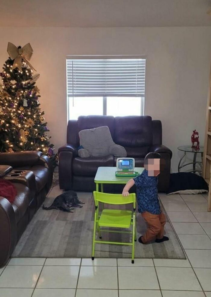 Couldn't You Have Waited Until The Kid Moved Out Of The Way? His Face Isn't Even Blurred On The Listing. And Let's Not Forget The Dog Licking Himself. Ugh