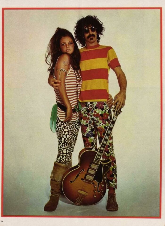 Claudia Cardinale And Frank Zappa, Italian Magazine Photoshooting, 1967