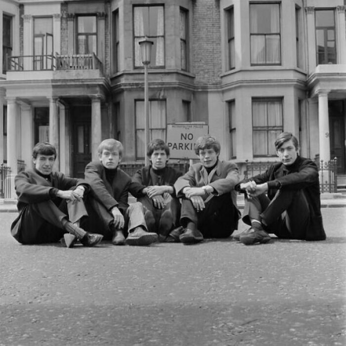 One Of The First Photoshoots Of The Rolling Stones - 1963