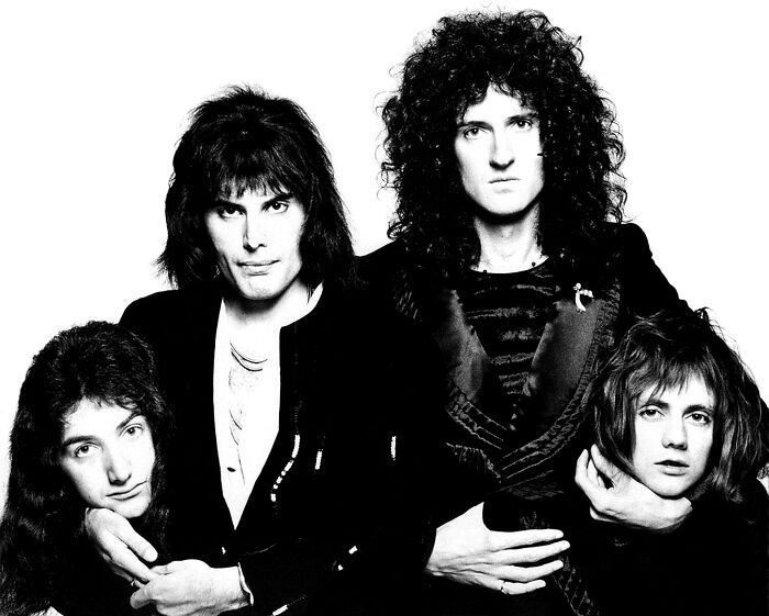 Humorous Outtake Of Queen From A Photoshoot For Their 'Bohemian Rhapsody' Single (C. 1975)
