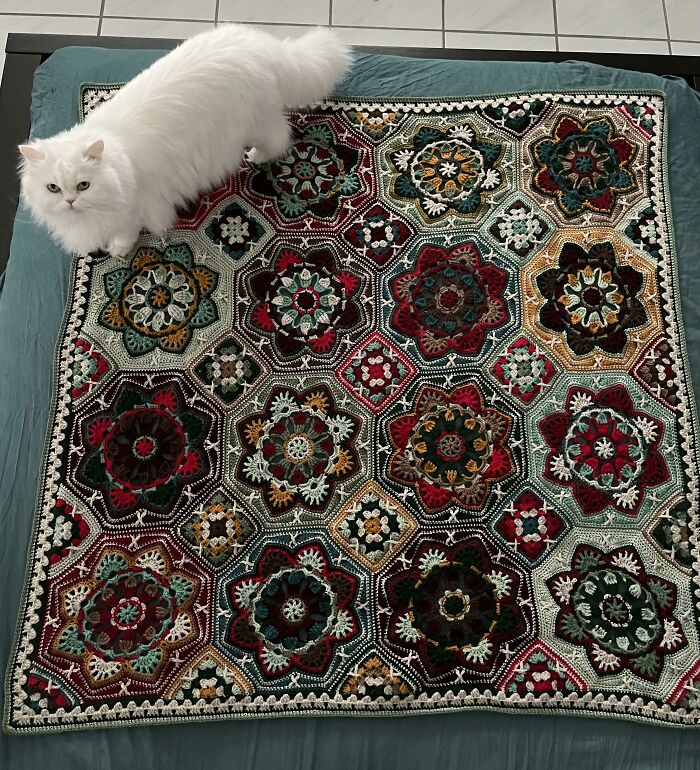 Finally Finished My Persian Tiles Blanket!