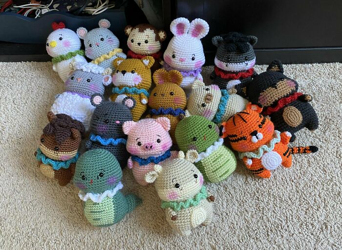 Christmas Gifts Are Done! 😅 I Have A Huge Family, And Need To Save Money This Year, So I Made Everyone Their Chinese Zodiac Animal For The Year They Were Born