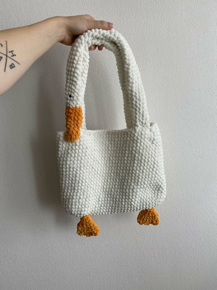 I Made A Very Cute Goose Bag. 🦆