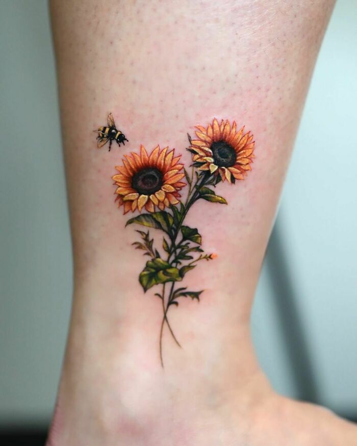Sunflowers Tattoo 