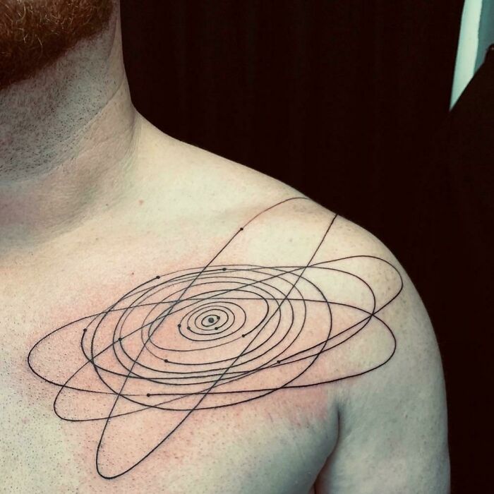 110 Cool Space Tattoos That Are Cosmically Good | Bored Panda
