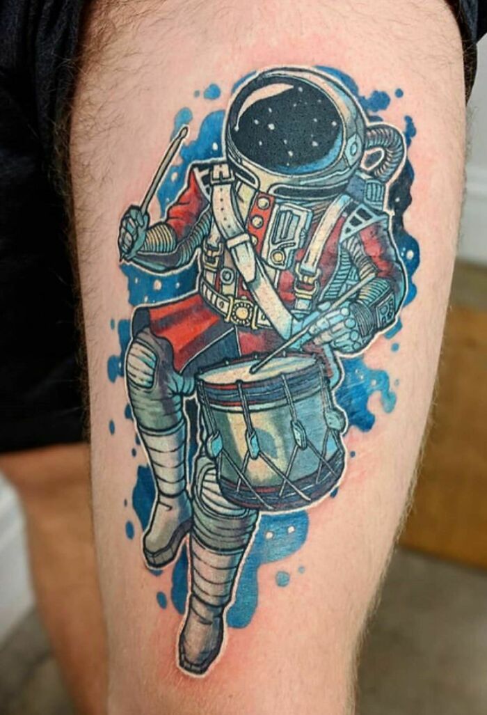 Space Drummer By Alex Rodway At Chronic Ink In Toronto, Canada