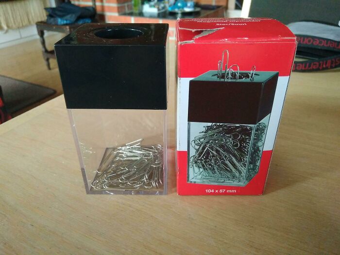 Grampa Bought Some Paper Clips. To Their Credit, It Does Say "Contains 50 Paperclips" On The Back Of The Box, But