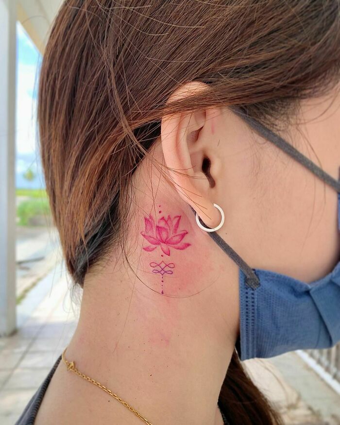 Elegant Lotus Flower Tattoo – Tattoo for a week-nlmtdanang.com.vn