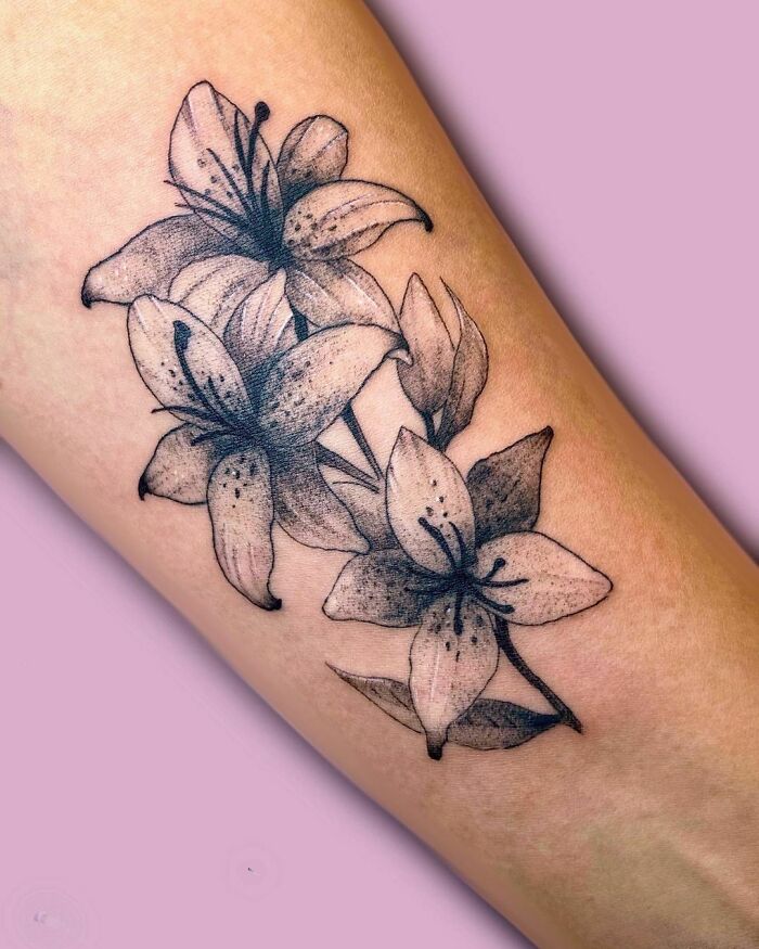 The Lirium flower tattoo