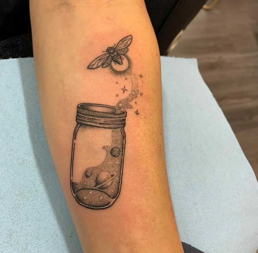 space jar tattoo