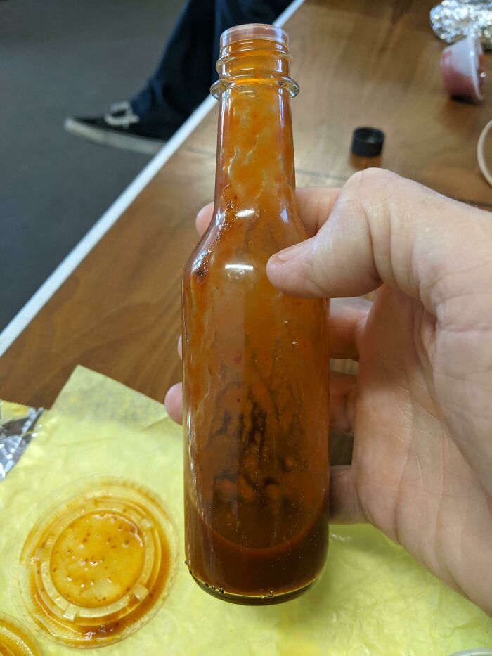 Took My Homemade Hot Sauce To Work And Invited My Coworker To "Give It A Try", This Was 1.5 Days Ago