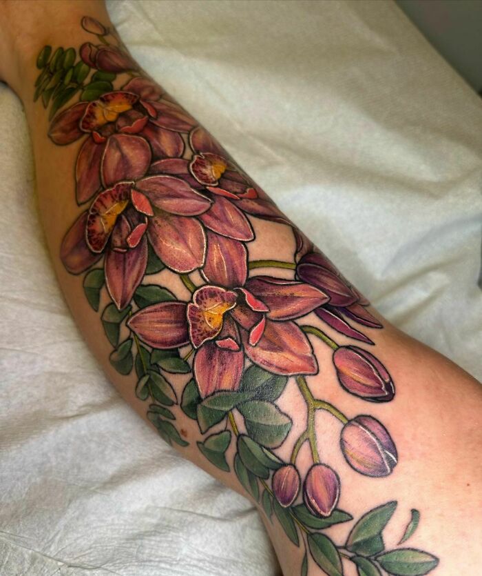 Orchids And Eucalyptus 