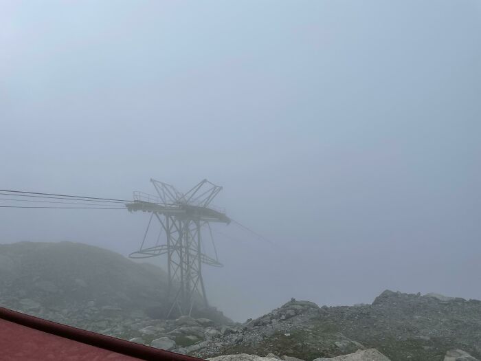 I Work In A Restaurant At 2900 Mt. Above The Sea Level, The Photo Isn’t Blurry And The Fog In Reality Is The Clouds That You See Below
