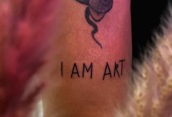 "I Am Art" Tattoo