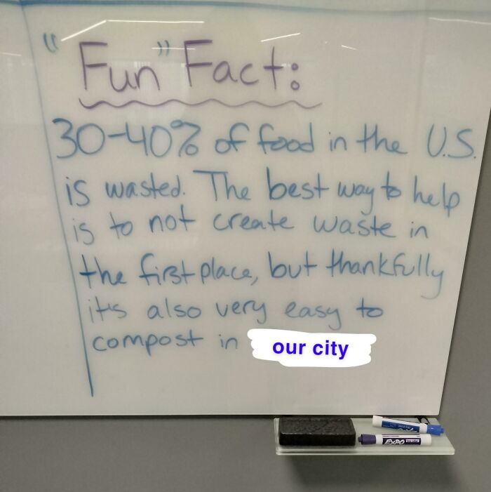 A Coworker Friend Lets Me Write "Fun Facts" On His Whiteboard. Every Now And Then I Try To Radicalize The Office Lol