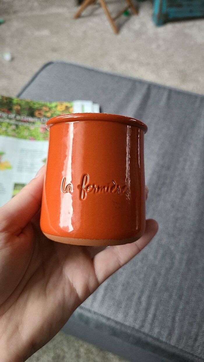 La Fermiere Yogurt Comes In Reusable Jars. This One Is Made Of Clay