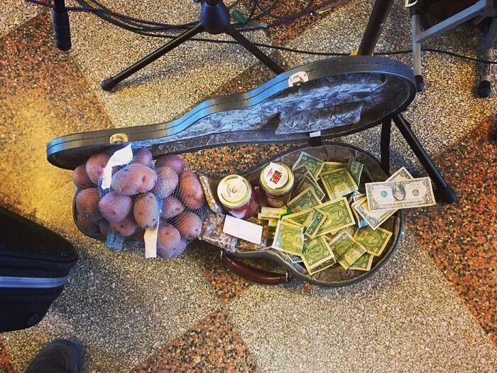 Four Years Ago I Got To Play For A Local Farmers' Market And Got Tipped In Potatoes, Apricot Jam, And Nutbars
