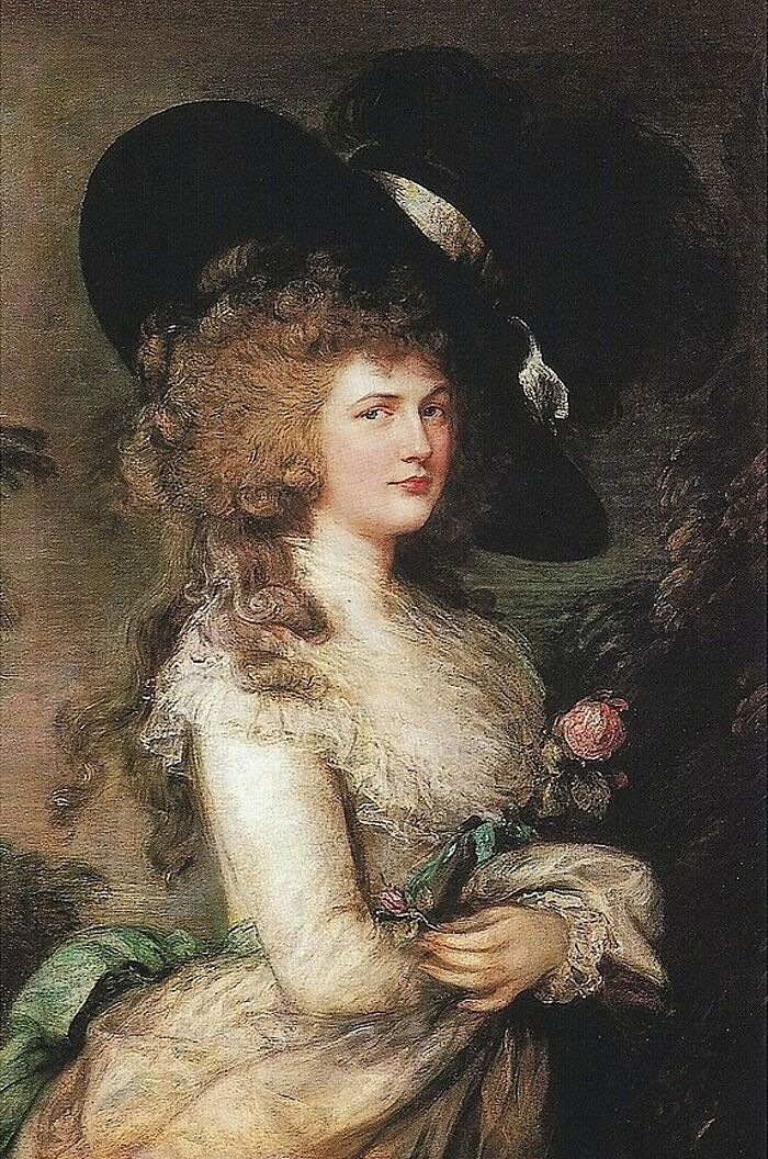 Portrait Of Georgiana, Duchess Of Devonshire By Thomas Gainsborough