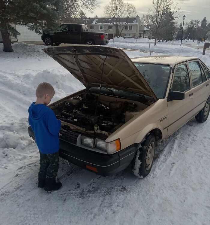 There Is A Young Autistic Gentleman In My Neighborhood That Likes To Come Over Twice A Week And Look At My Old Car. The Only Time He Speaks Is When He's Around My Car