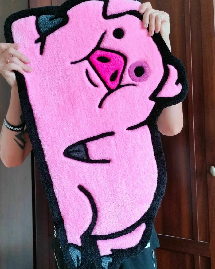 Pig from Gravity Falls rug