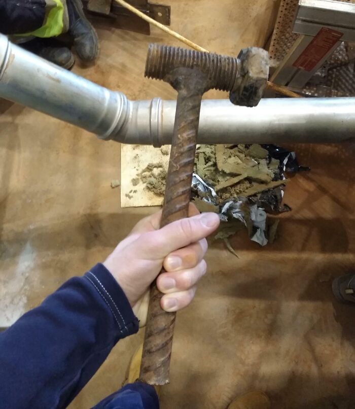 These Days I'm Working In Nigeria. Since The Workers Don't Have Proper Tools They Get Creative