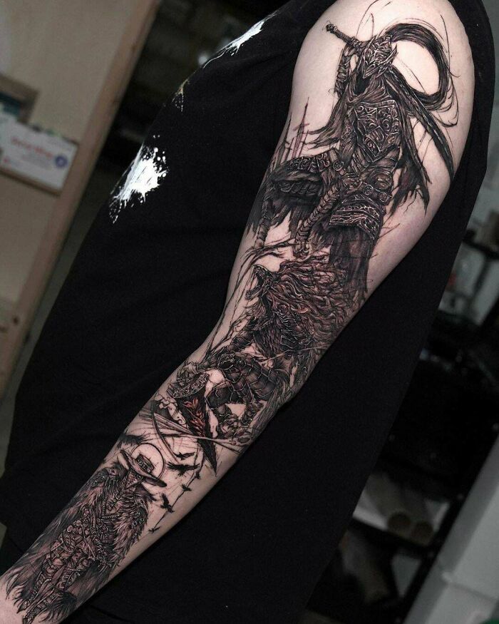 Soulsborne Sleeve, Done By Bk At GENYTH In NYC