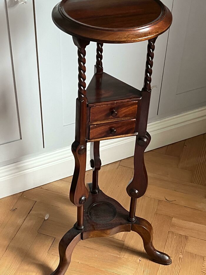 Found At The Dump 19th Century Mahogany Plant Stand