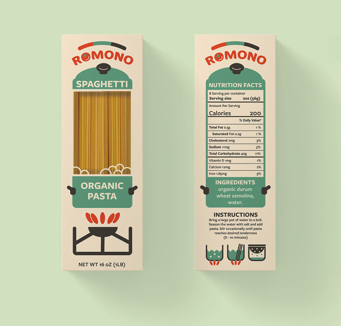 I Designed Some Pasta Packaging