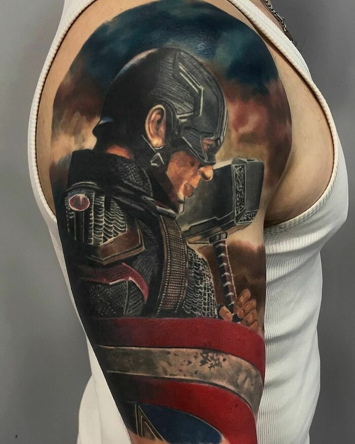 Captain America Tattoo 