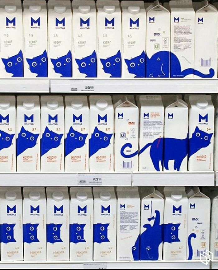 The Way These Milk Jugs Line Up!
