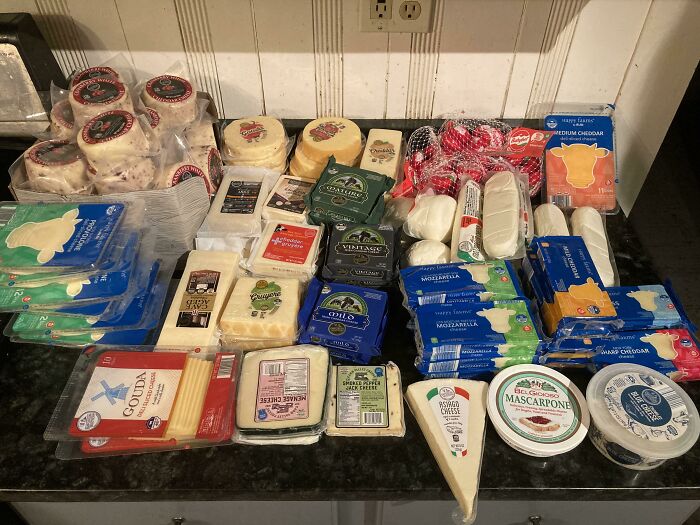 50lbs Of Cheese From Nh Aldi's Today. I Would Have Gotten More But I Was In A Hurry