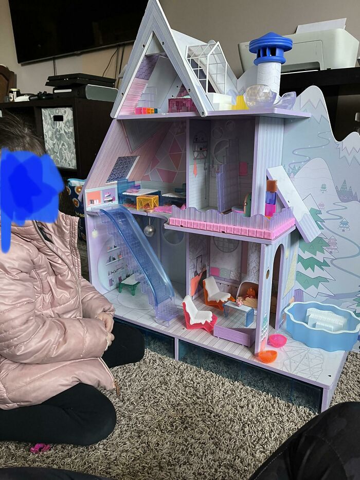 Do Curbside Finds Count? My Neighbors Left This Huge Dollhouse With All The Dolls And Furniture Out My Their Trash!!