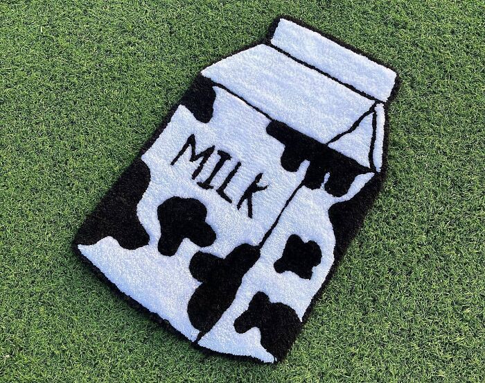 Milk can rug