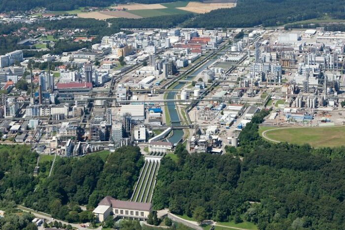 This Not A Town, This Is A Single Chemical Plant In Burghausen, Germany (Wacker Chemie Ag)