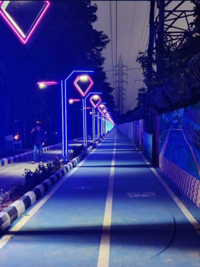 Newly Inaugurated Cycling And Walking Track In Bengaluru, India