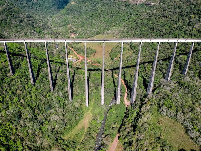 Viaduct 13, Brazil. It Is The Tallest Viaduct In The Americas And The Second Tallest In The World. It Is 143 Meters High And Was Built In The 1970s