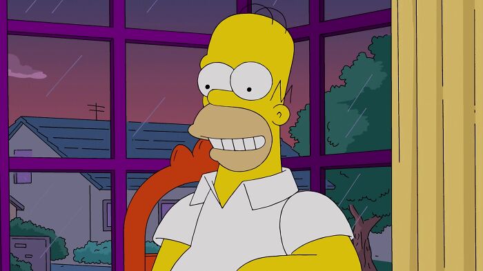Homer smiling 
