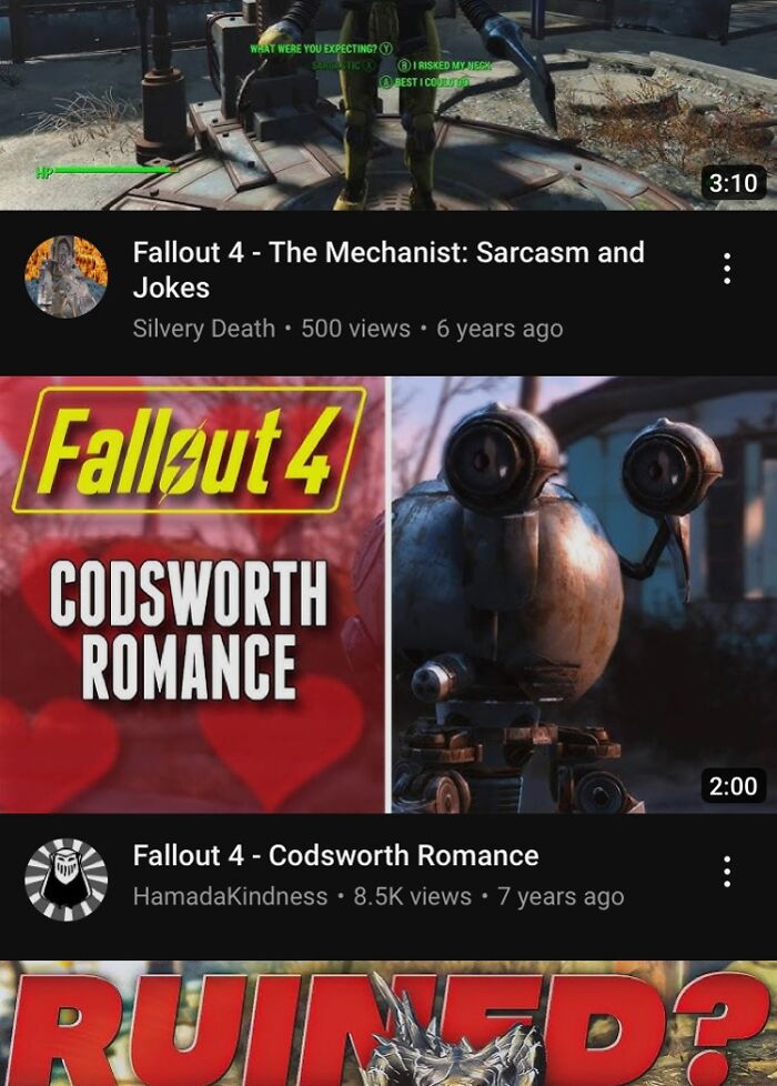 I Was Looking Through Fallout 4 Stuff On Youtube And Stumbled Upon This Video ;-;