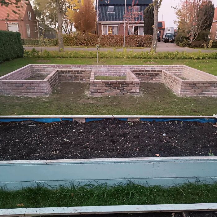 Wife Said She Wants To Upgrade To Brick Raised Bed... 60 Hours Of Braking Back And Figuring Out How To, Here Is Result