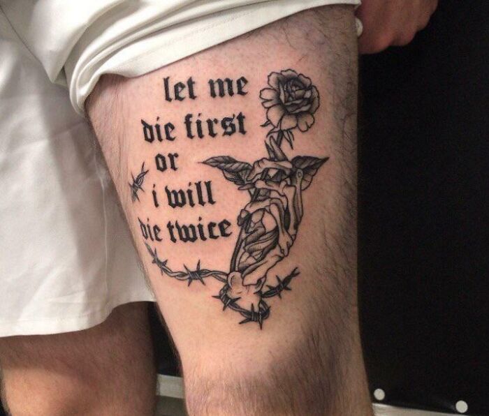 Quote From "Atticus" And Done By Apprentice Zoe Sandrock At Sonic Soul Tattoo, Germany