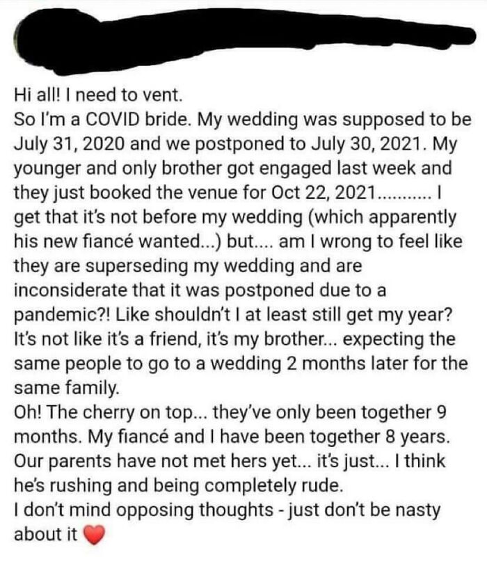 Another Bridezilla Who Thinks She Owns A Year