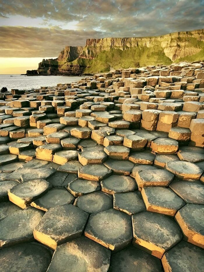 This Natural Phenomenon Is Called The Giant's Causeway In N. Ireland