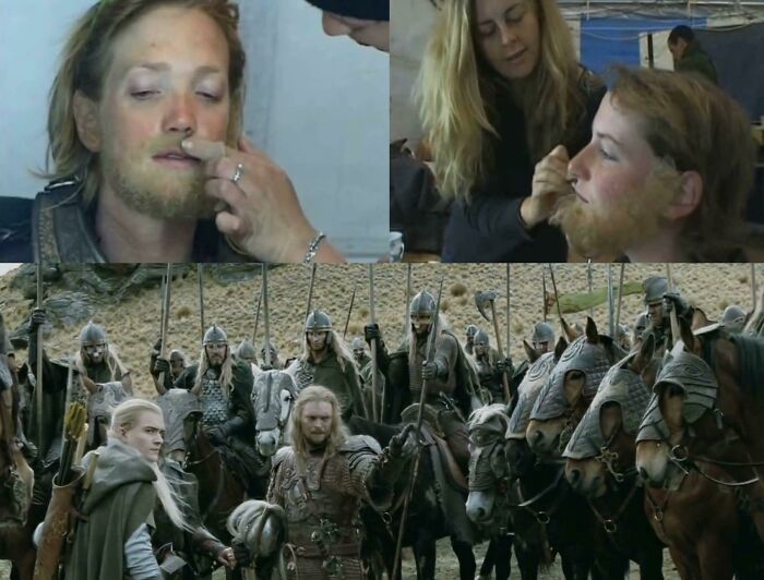In Lord Of The Rings, The Majority Of The Riders Of Rohan Were Women With Fake Beards. The Horses Used Were Owned By Those Women