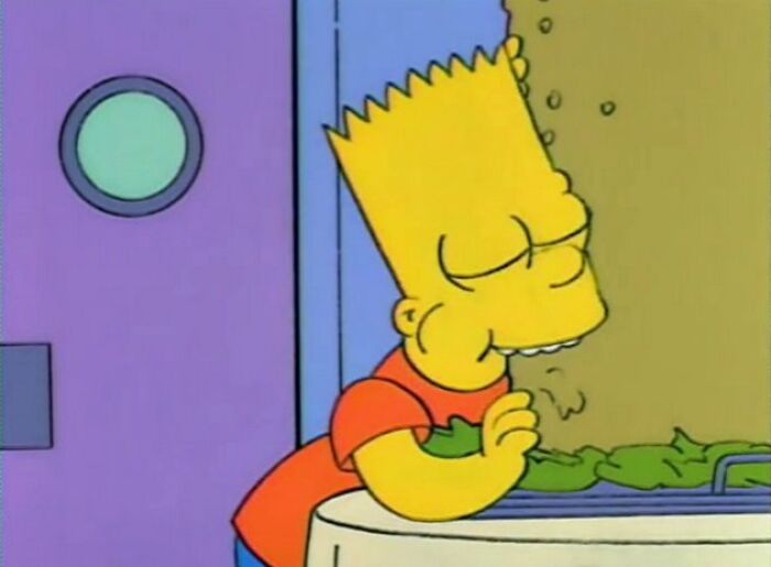 Bart eating 