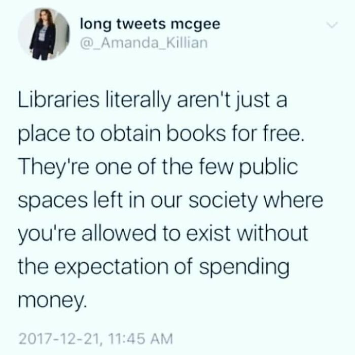 I Love The Library Most Because It Saves Money