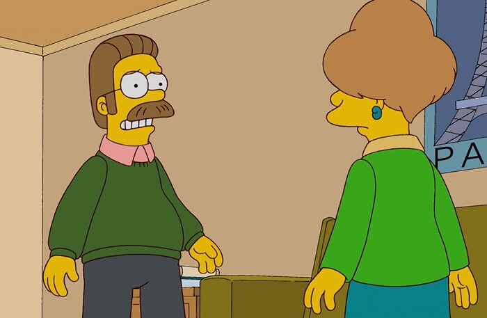 Ned and Edna talking 