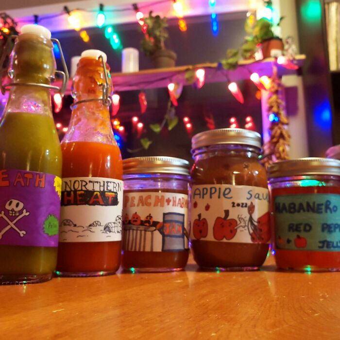 We Get Our Kids To Design Labels For Home Made Preserves To Give Away As Gifts At Christmas