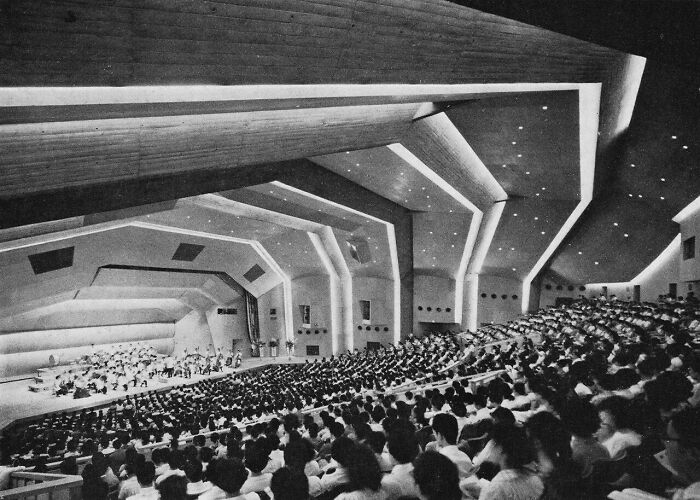 Concert Hall, Takasaki, Japan, 1960s (Antonin Raymond And L.l. Rado)