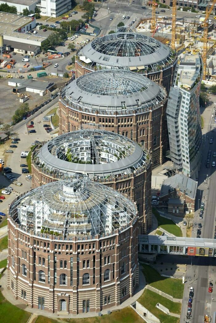 Vienna Gasometers, Gas Storage Tanks First Built In 1896 And Converted Into Mixed-Use Developments Between 1995 And 2001